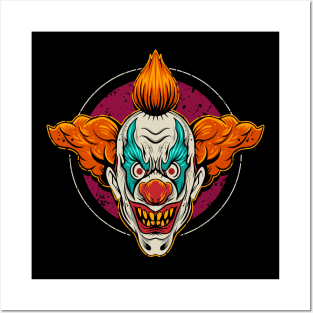 Scary Clown- Halloween Posters and Art